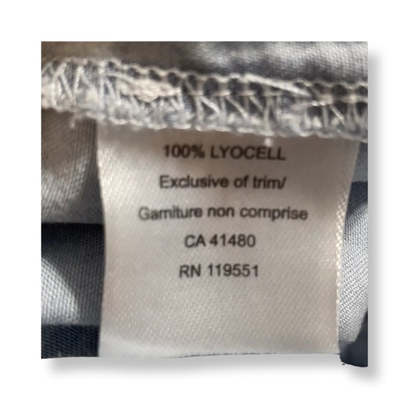 [ GENTLE FAWN ] Striped sleeveless cropped jumpsuit w/front tie : 4 : Like New - Picture 4 of 4